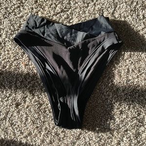 Aerie crossover high cut cheeky bottoms